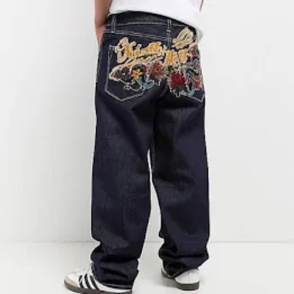 Zumiez Men’s Ninth Hall Ambush Dragon Raw Indigo Denim Loose Fit Jeans Size 27